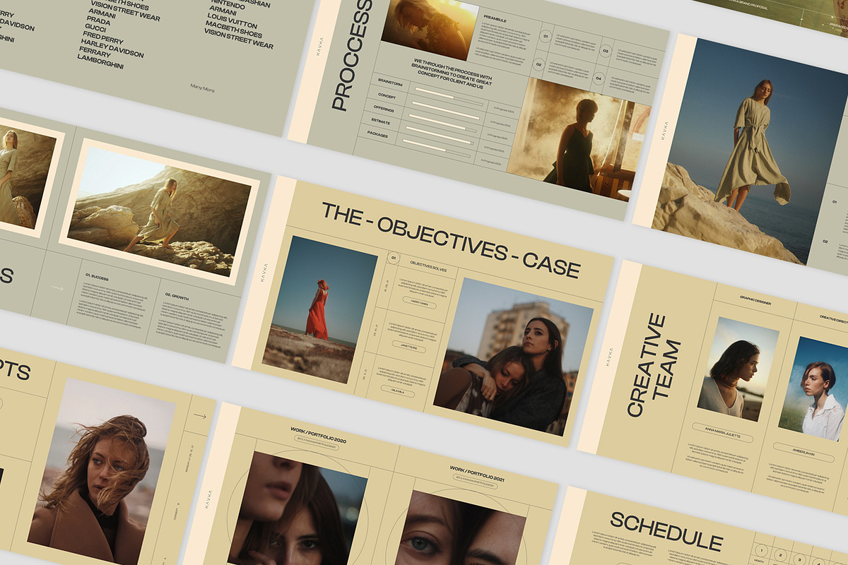 KAVKA - Pitch Deck Template Kit, a Social Media Template by Creative Zeune (Photo 2 of 3)