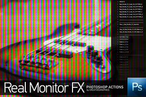 Real Monitor FX Photoshop Action