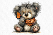 Whimsical Spring Teddy Bear Clipart, an Illustration by Craft Nest (Thumbnail 9 of 11)