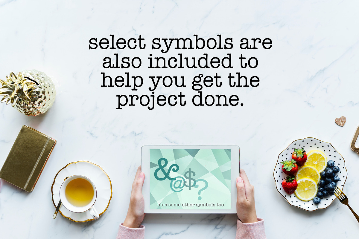 Procreate Typewriter Font lowercase, a Brush Add-On by Nancy Ingersoll (Photo 5 of 5)