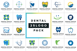 20 Dental Care & Dentist Logo Vector