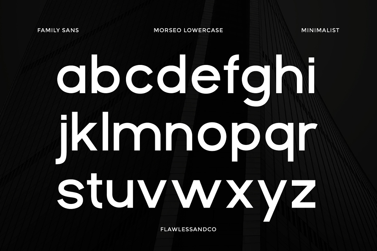Morseo - Family Sans Serif Font, a Sans Serif Font by Flawless And Co (Photo 8 of 10)
