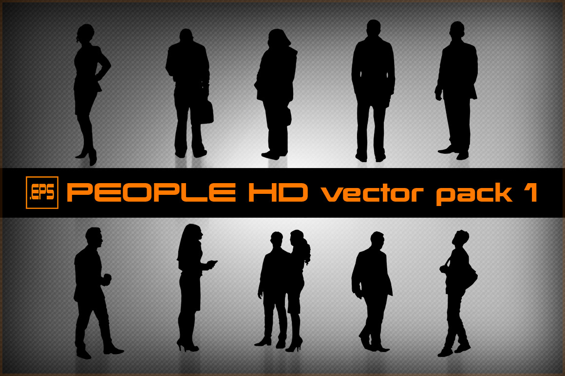 People HD vector pack 1, a Person Illustration by stallfish's art store