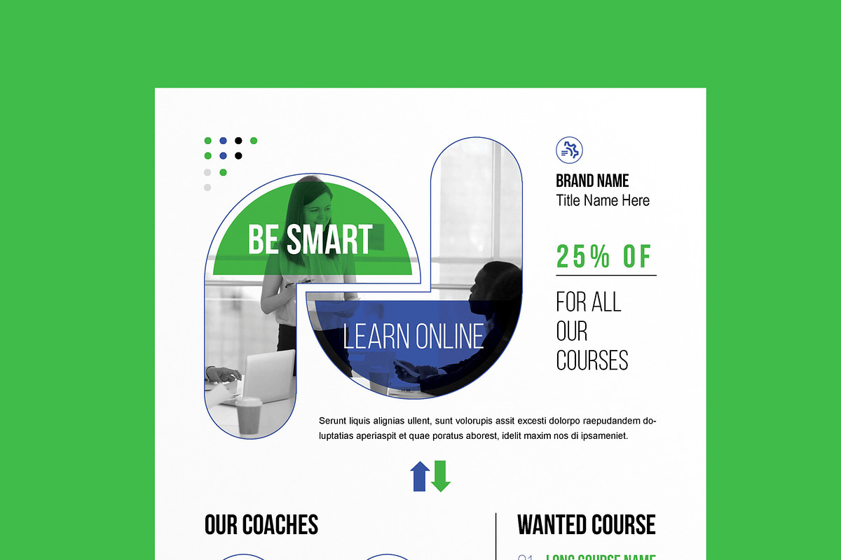 Online Course Flyer Template, a Flyer Template by MightyDesign (Photo 4 of 8)