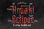 Anuaki Eclipse - Vintage Blackletter, a Blackletter Font by Dhabee (Thumbnail 1 of 15)