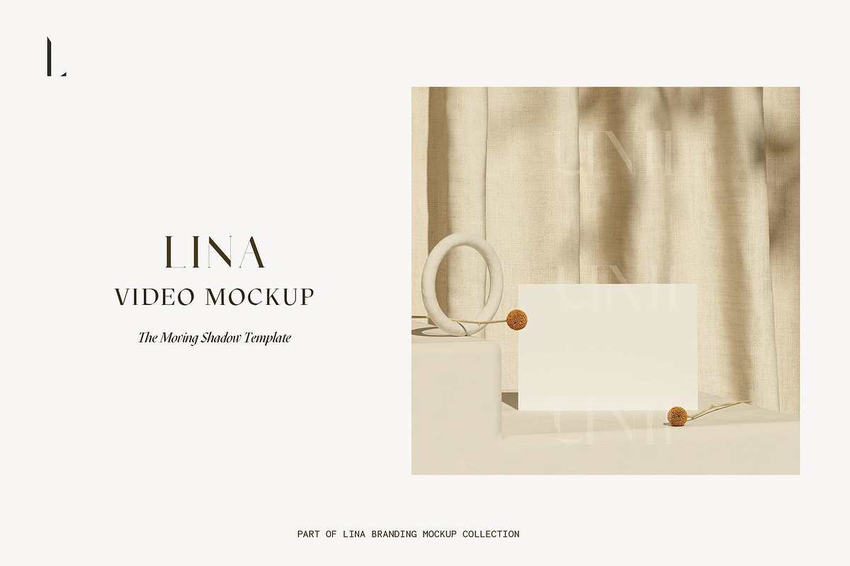 Lina A4 Video Mockup, a Print Template by LINII (Photo 1 of 4)