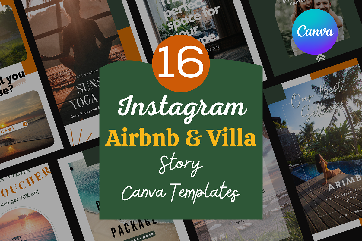 Villa Airbnb Insta Story Templates, a Social Media Template by Kindelight (Photo 1 of 5)