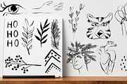 Boho Christmas and Happy new year!, a Background Graphic by Larisa Popova (Thumbnail 4 of 8)