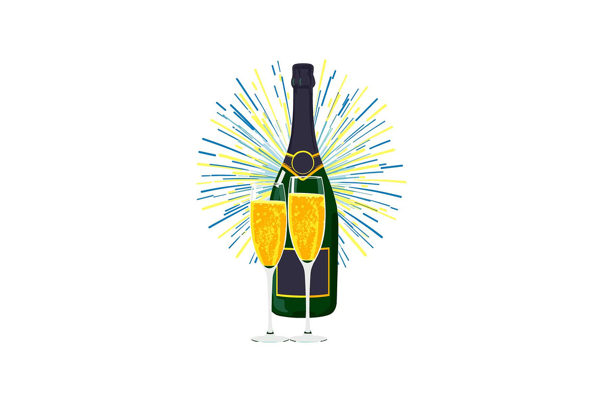 Sparkling Champagne Art Pack, an Object Graphic by Gfx_Store (Photo 8 of 16)