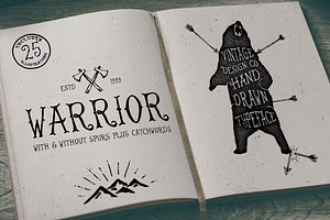 Warrior - Hand Drawn Typeface