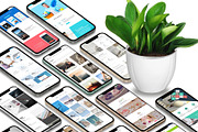 3D iPhone Presentation Mock-Up Bun 4, an iPhone Mockup by Graphicsworld125 (Thumbnail 3 of 15)