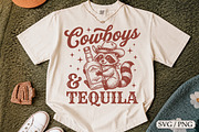 Cowboys & Tequila SVG, Cute Raccoon, an Animal Illustration by Libby Wishes (Thumbnail 1 of 3)