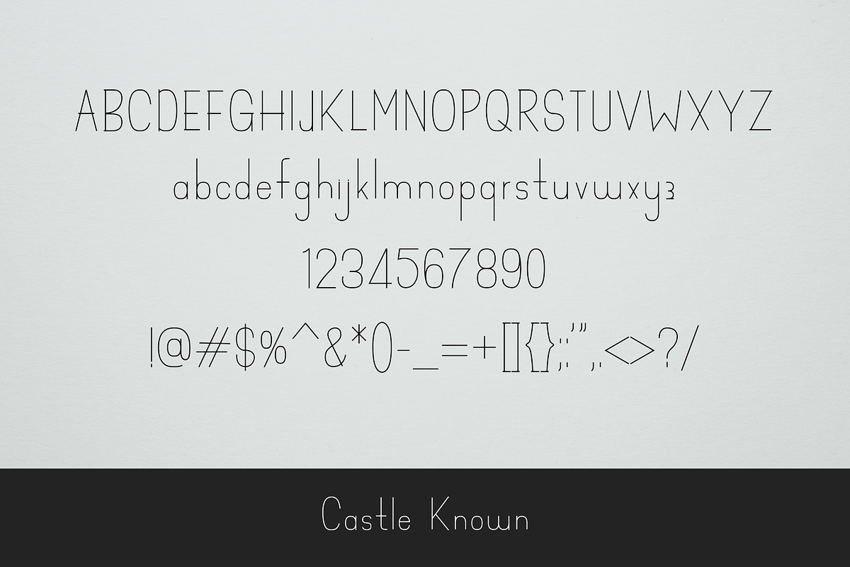 Castle Known - Font preview 6