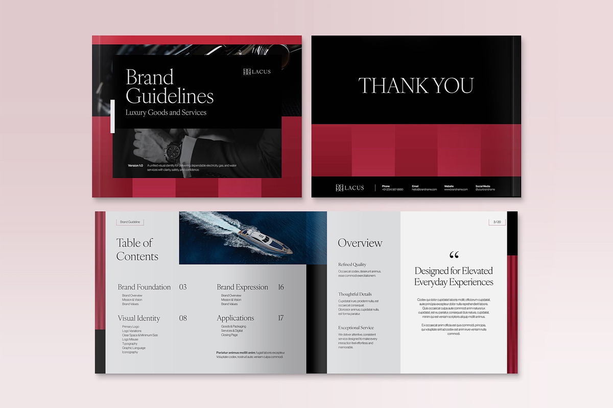 Luxury Brand Guidelines Template, a Brochure Template by BrandPacks (Photo 2 of 7)