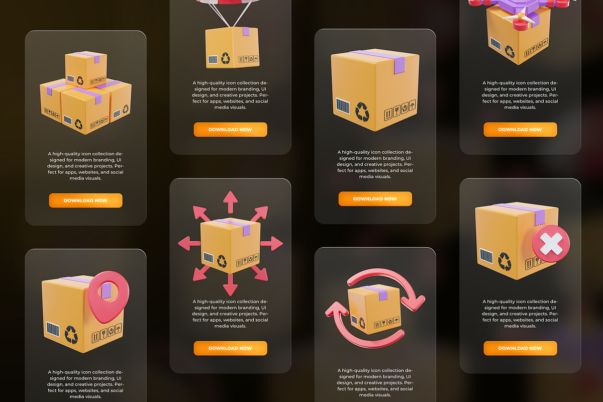 Delivery & Shipping 3D Icon Pack, an Object Graphic by Artnivora.Std (Photo 4 of 4)