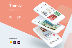 Trendy Shopping ECommerce UI/UX KIT