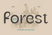 CS Forest – Art Nouveau Font, a Sans Serif Font by Craft Supply Co. (Thumbnail 1 of 8)