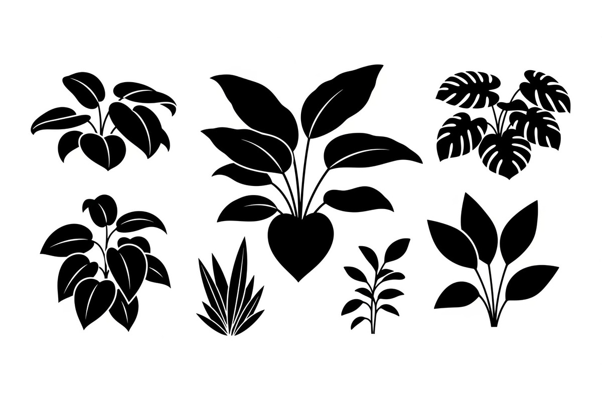 Minimal Botanical Leaf Silhouette Bu, an Illustration by Creativeshirt (Photo 6 of 51)