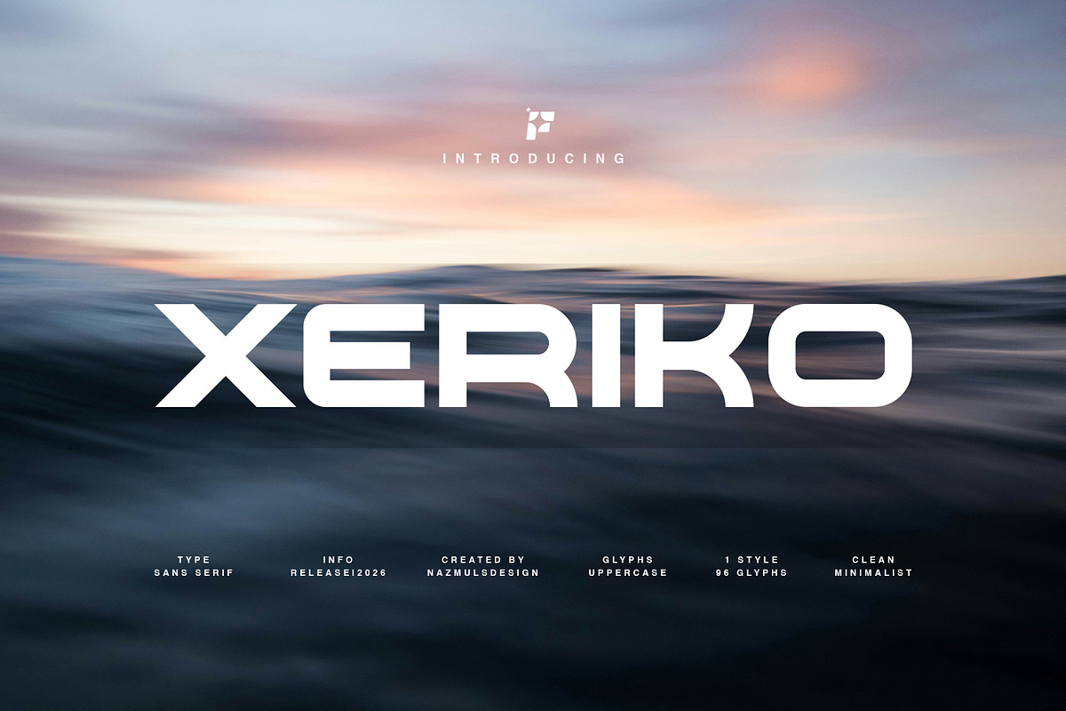 Xeriko | Futuristic Font, a Sans Serif Font by NazmulsDesign (Photo 1 of 10)