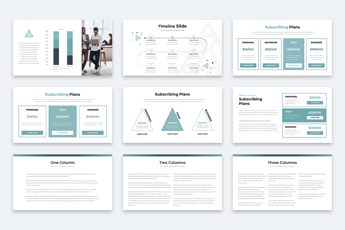 Portal Modern Powerpoint Template, a Presentation Template by Reshapely (Photo 18 of 20)