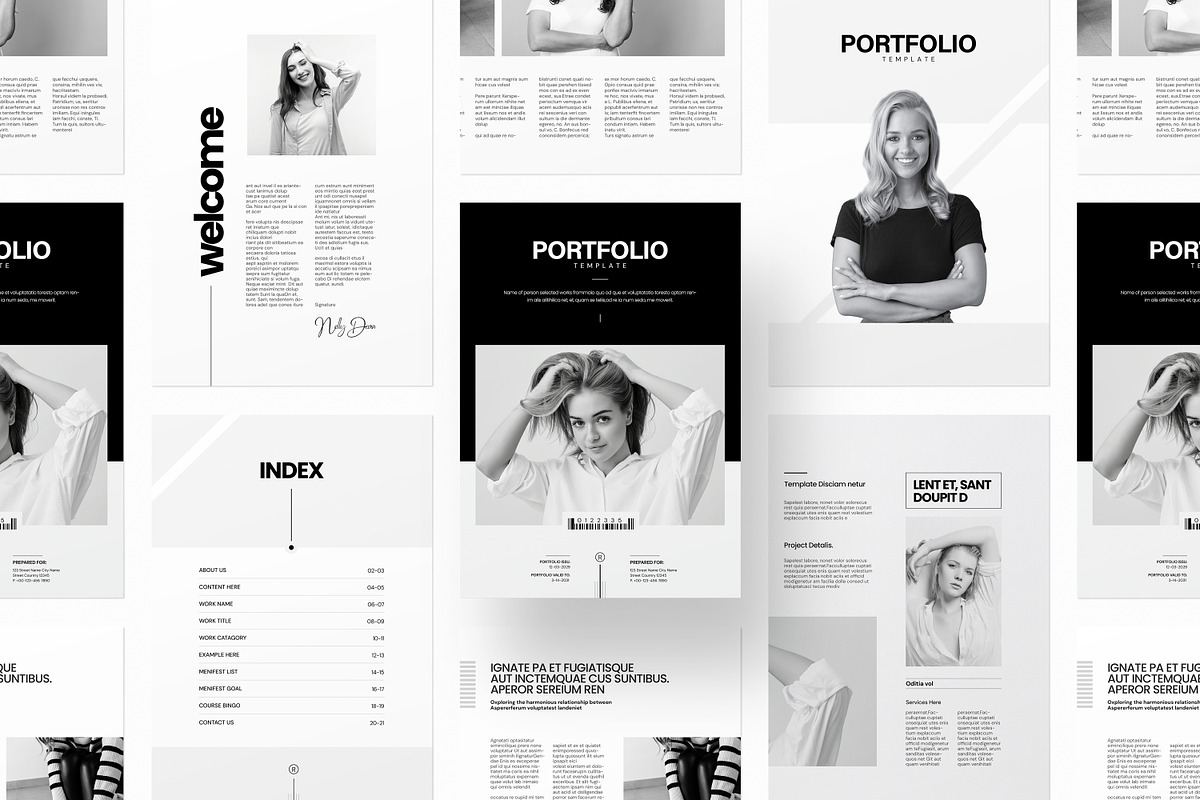 Minimal Portfolio Magazine I Canva, a Brochure Template by PixWork (Photo 9 of 11)
