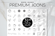 ICONS: Winter + Holidays, an Outline Icon by Bdemm Studio (Thumbnail 1 of 3)