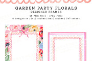 Garden Party Florals PNG Design Kit, a Decorative Illustration by Essem Creatives (Thumbnail 3 of 11)