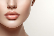 Woman's lower face with flawless skin and glossy nude lips, high, a Beauty & Fashion Photo by Studio ANNA (Thumbnail 2 of 2)