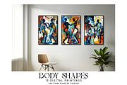 Body Shapes Paintings, a Decorative Illustration by Digital Art Creations (Thumbnail 5 of 5)