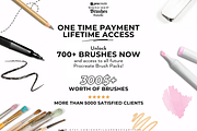 700+ Procreate Brushes Bundle, a Brushes & More by LaurenceVArtiste (Thumbnail 2 of 9)