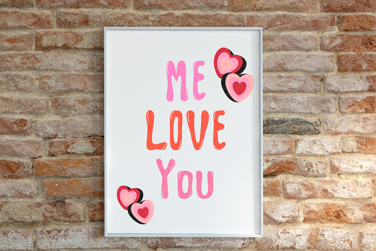 Lollipop love retro vintage fonts, a Handwritten Font by JJuta (Photo 4 of 7)