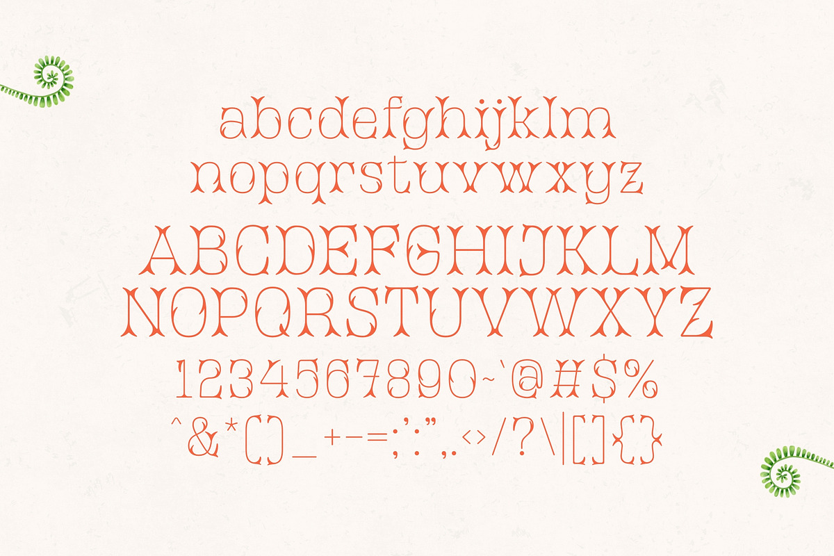 Fernaria - Art Nouveau Typeface, a Serif Font by HipFonts (Photo 6 of 9)