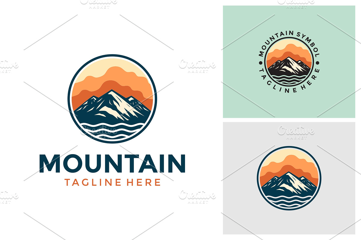 Mountain Adventure Emblem Logo, a Branding & Logo Template by jundio studio