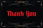 Herkaloya - Ornament Blackletter, a Blackletter Font by Ekahermawan (Thumbnail 10 of 10)