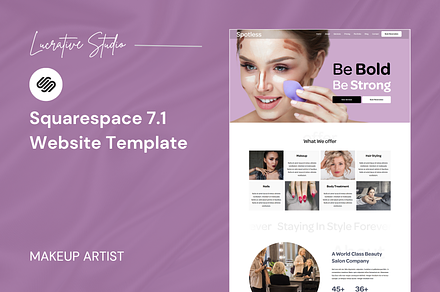 Makeup Squarespace Website Template
