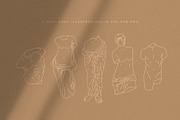 Aesthetic Greek Sculpture Line Art, an Illustration by Rough Edges Supply Co. (Thumbnail 6 of 14)