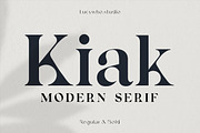 Kiak Serif Font, a Serif Font by lucywho.studio (Thumbnail 1 of 10)