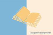 Book Lovers Cozy Reader Clipart, an Object Illustration by Ginny and Sam (Thumbnail 4 of 11)