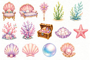 Mermaid Clipart, a Person Illustration by Villa 11 Estudio (Thumbnail 4 of 7)