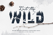 Into The Wild. Double Exposure Font, a Font by Cosmic Store (Thumbnail 1 of 14)