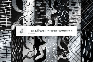 16 Silver Pattern Textures