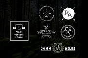 5 Vintage Logos, a Branding & Logo Template by DesignLux (Thumbnail 2 of 5)