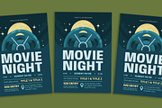 Modern Movie Night Flyer, a Flyer Template by Gumico Studio. (Thumbnail 2 of 3)
