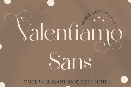 Valentiamo Sans| Stunning Sans Serif
