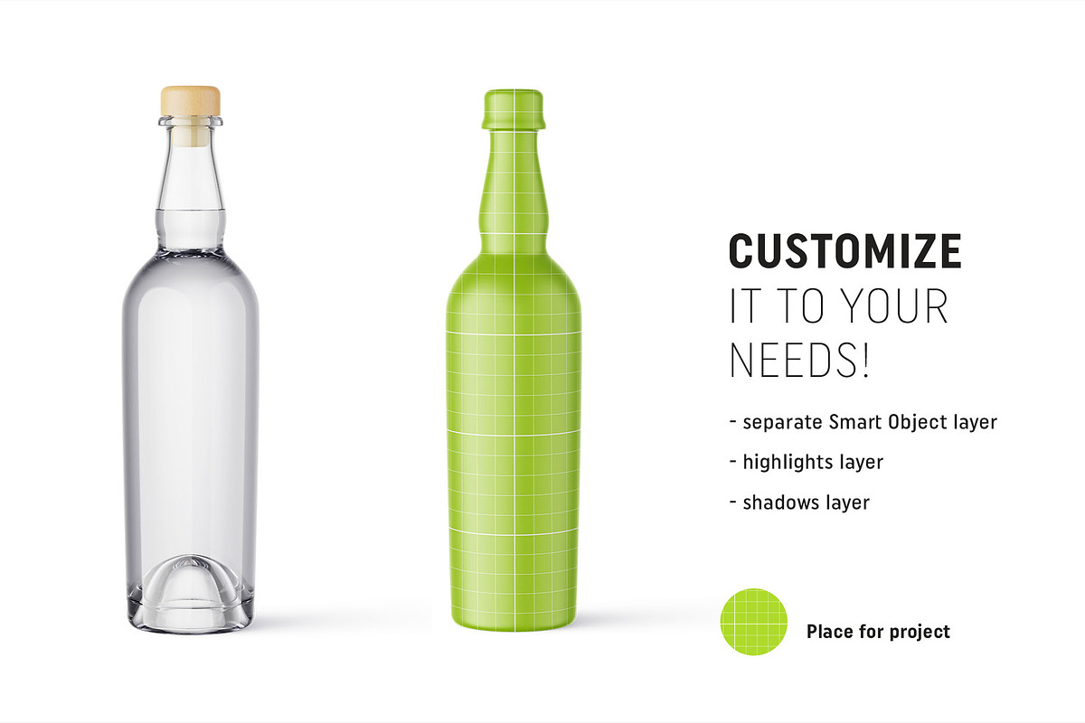 Vodka bottle mockup, a Packaging Mockup by Smarty Mockups (Photo 2 of 5)