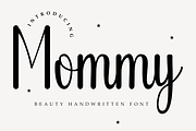 Mommy - Modern Handwritten, a Script Font by Letterayu Studio (Thumbnail 1 of 6)