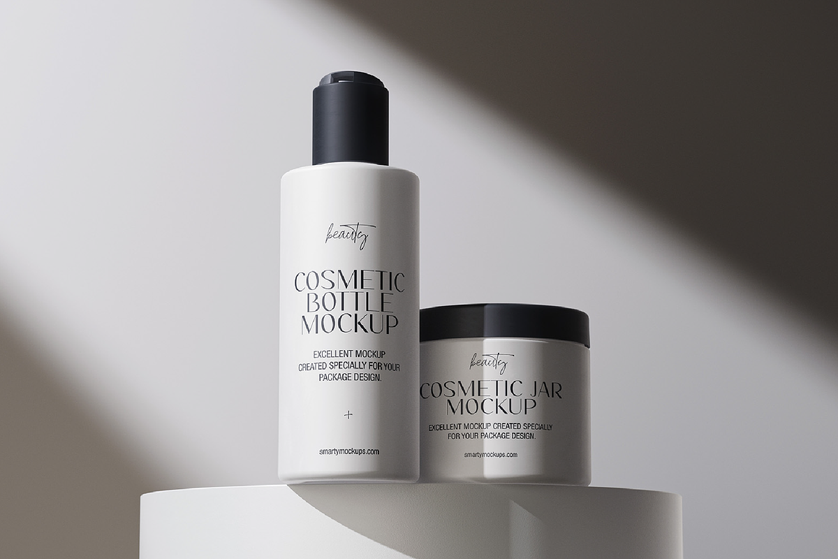 Cosmetic Set Mockup, a Packaging Mockup by Mocklux (Photo 3 of 8)