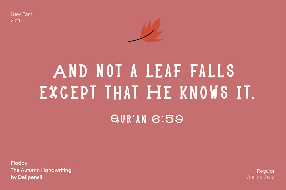Floday - Autumn Season Font, a Handwritten Font by delipensil (Photo 2 of 7)