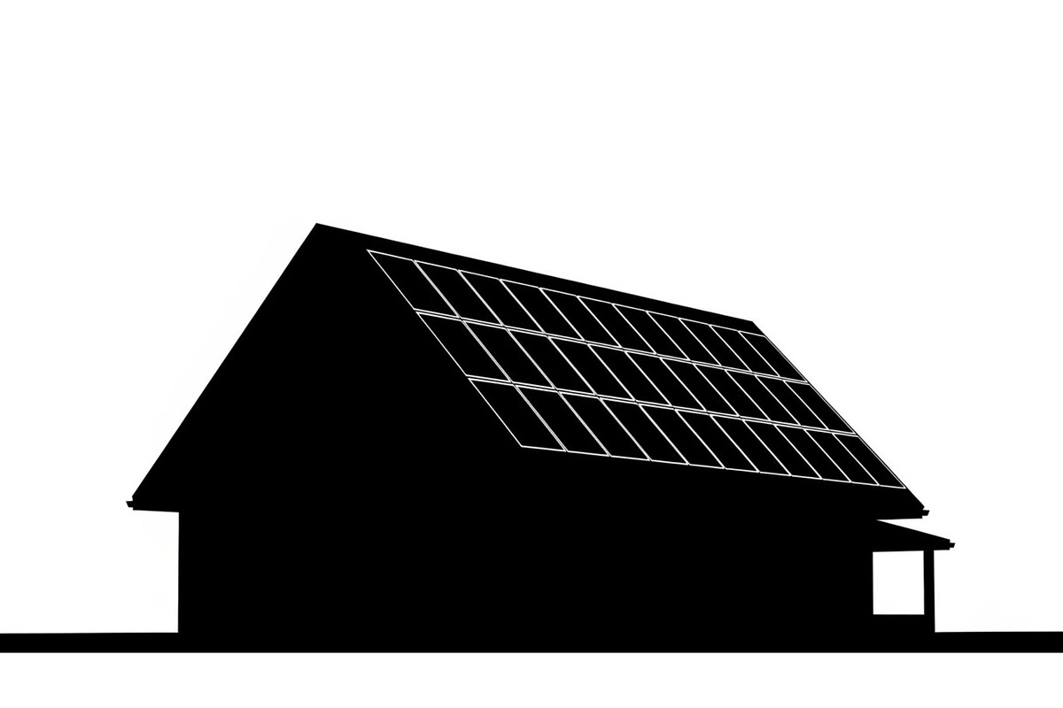 Solar Powered Home Silhouette Set, a Graphic by Designer_Momina (Photo 12 of 14)