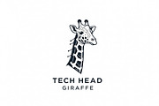 Tech Giraffe Head, a Branding & Logo Template by Logocreative (Thumbnail 1 of 2)